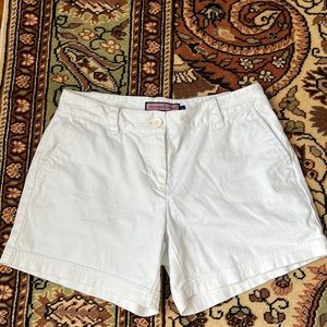Vineyard Vines White Midrise Shorts
